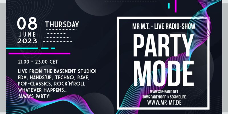 PARTYMODE SOS-Radio 08/06/2023 21:00 Uhr