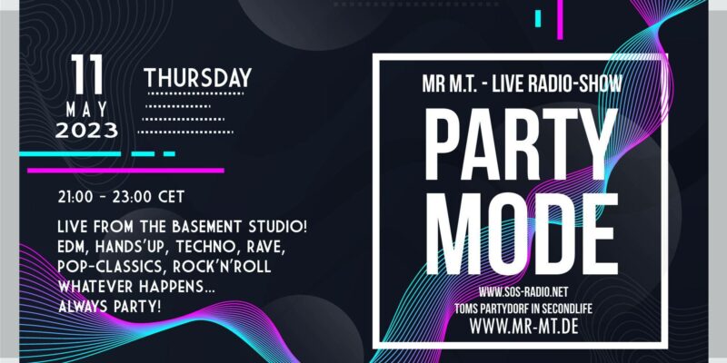 PARTYMODE – 11/05/2023 21:00 Uhr – SOS-Radio