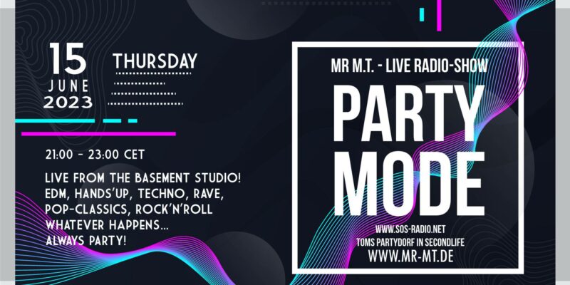 PARTYMODE SOS-Radio 15/06/2023 21:00 Uhr