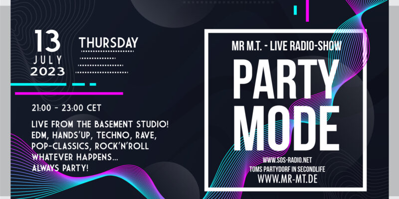 PARTYMODE SOS-Radio 13/07/2023 21:00 Uhr